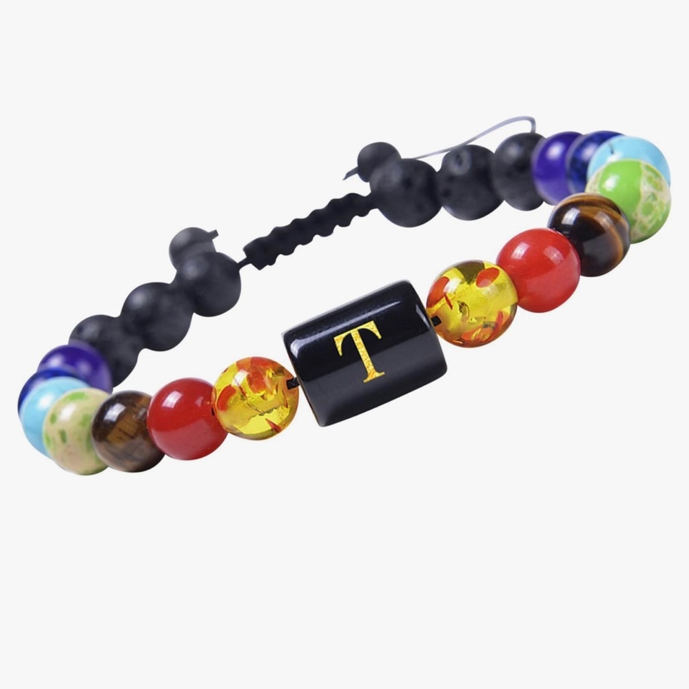 Chakra bracelets T initial